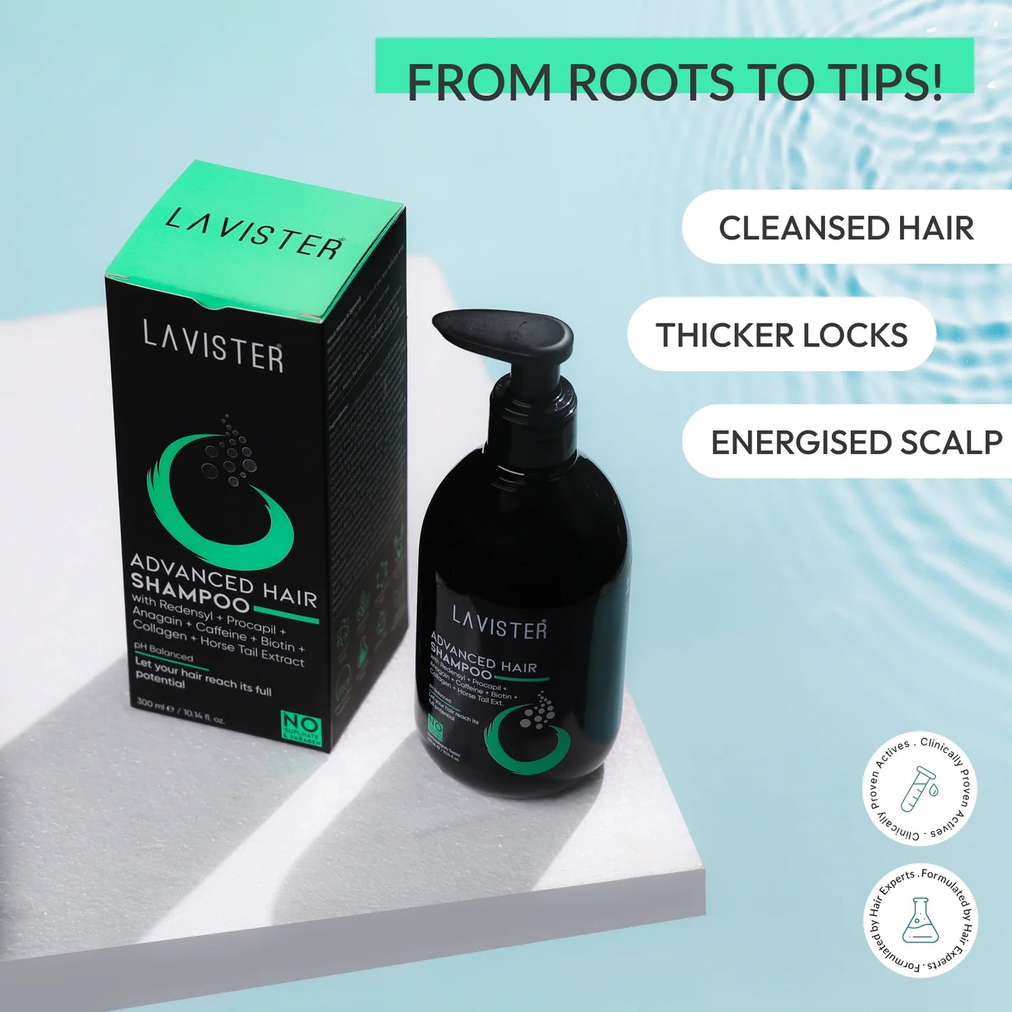 Lavister Professional Advanced Hair Shampoo for Repairing Damaged Hair