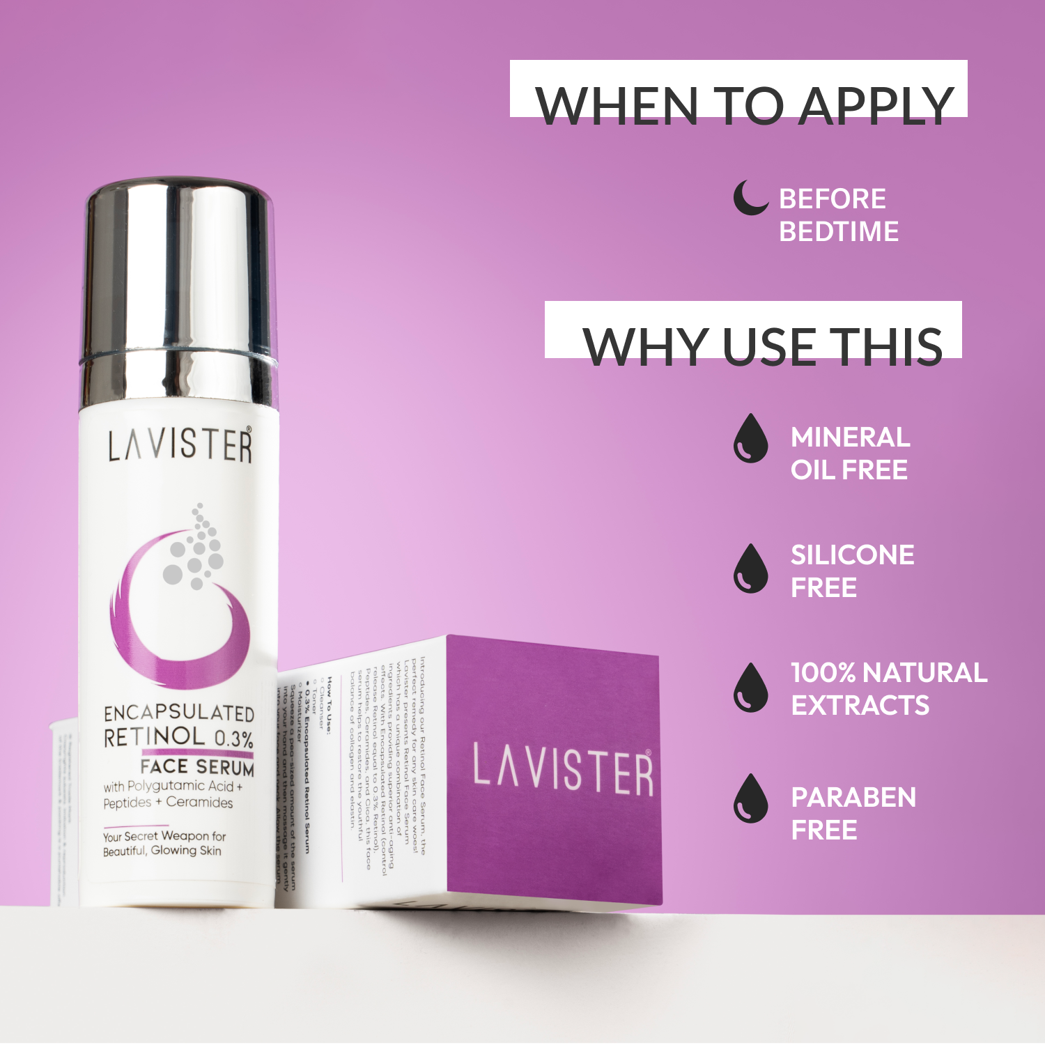 Reduce wrinkles and renew your skin with our premium Retinol Face Serum at the best prices.