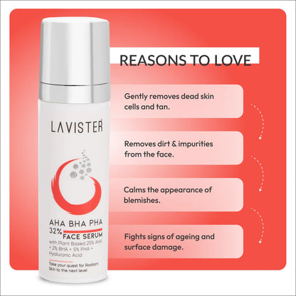 Lavister - AHA BHA PHA Face Peel for a Rejuvenated Complexion - Order Today