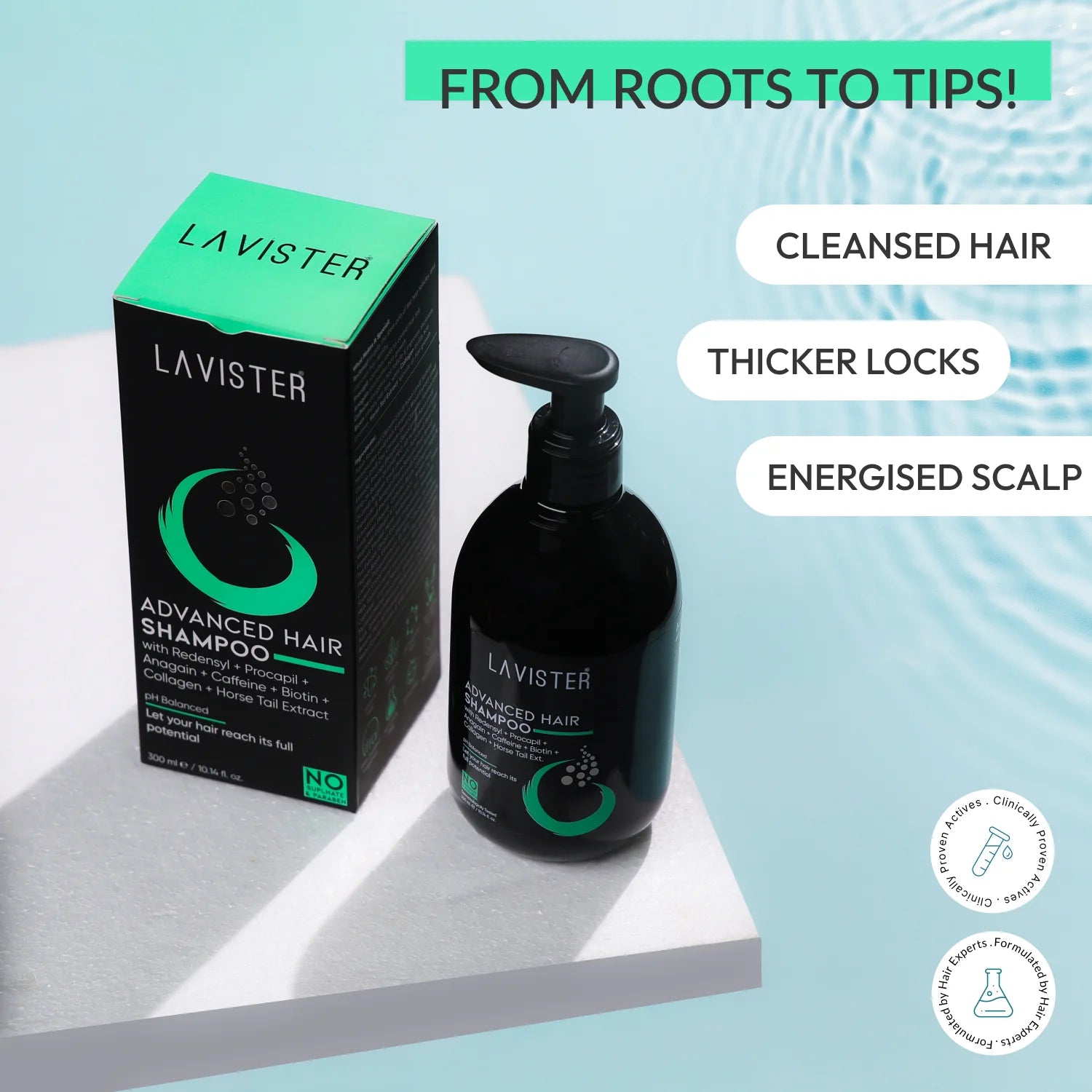 Lavister Professional Advanced Hair Shampoo for Repairing Damaged Hair