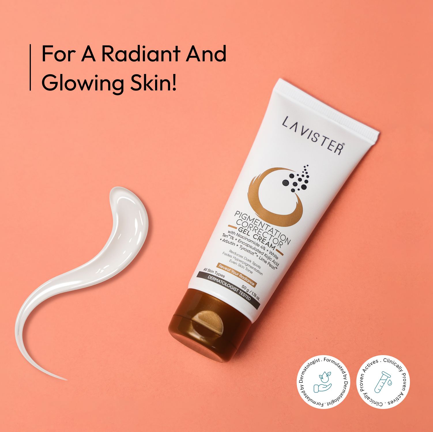 Brighten and rejuvenate your skin with advanced Pigmentation Corrector Gel Cream by Lavister. Order now!